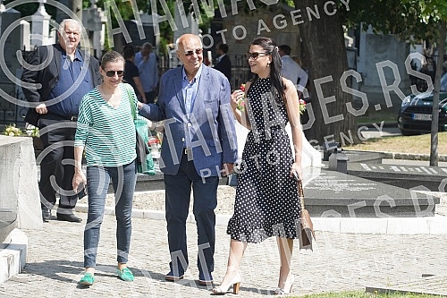 A memorial service on the occasion of the sixth anniversary of Milutin Mrkonjic's death was held in the Alley of Merited Citizens at the New Cemetery, and a QR code was placed on the tombstone, which when wrapped shows information about the late poli A memorial service on the occasion of the sixth anniversary of Milutin Mrkonjic's death was held in the Alley of Merited Citizens at the New Cemetery, and a QR code was placed on the tombstone, which when wrapped shows information about the late poli