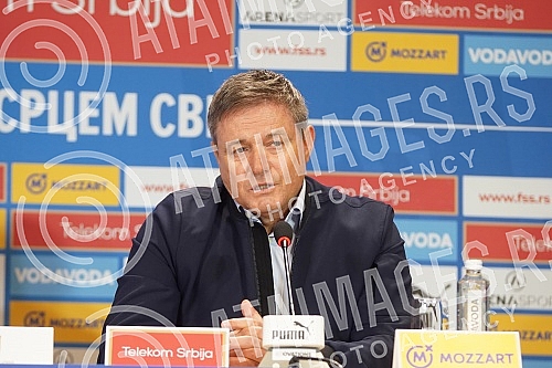 Press conference of the selector of the A team of the Serbian national football team Dragan Stojkovic on the occasion of the announcement of the list of players he is counting on in the upcoming two matches (Qatar, friendly, November 11 Rajko Mitic S