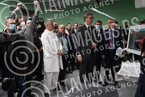 The President of the Republic of Serbia, Aleksandar Vucic, attended the opening of the new Clinical Center of Serbia after the completion of the first phase of works.Predsednik Republike Srbije Aleksandar Vucic prisustvovao je otvaranju novog Klini