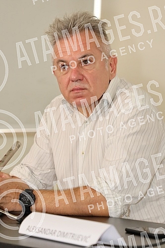 The press conference regarding the announcement of the broadcast of the TV series 