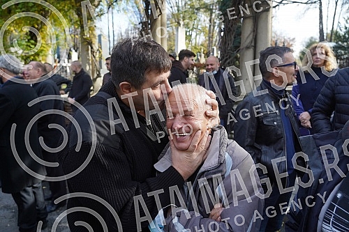 Funeral of Miroslav Popovic, President of the Serbian Professional Boxing Federation held at the New Cemetery - In the Alley of Merited Citizens.Sahrana Miroslava Popovic, predsednik Srpske profi boks federacije odrzana na Novom groblju - U Aleji za