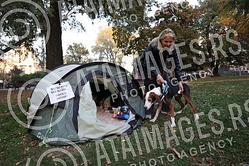 The protest march called No return from Smederevska Palanka to Belgrade arrived in front of the presidency building on October 30, but it does not end there and will continue until someone accepts the activists' demands.Protestni mars pod nazivom N