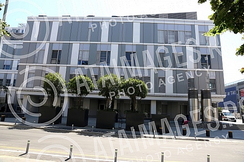 Clinical center of Serbia - garage and building.Klinicki centar Srbije - garaza i zgrada.