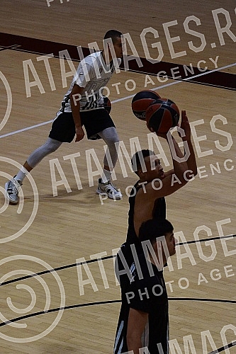 The open part of the training of the players of KK Partizan Mozzart Bet in the small hall of the Stark Arena and making statements before the trip to Berlin, where on Friday, October 7, the first match of this year's Euroleague season awaits them, ag