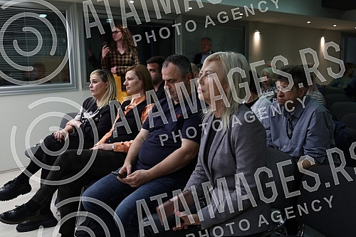 The Dusan Bogavac award ceremony was held in the Media Center.Svecana dodele nagrade Dusan Bogavac odrzana je u Medija centru.