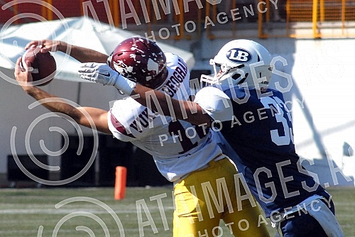 Final four Belgrade Europe Champions League odrzan na stadionu Vozdovac (TC Stadion) u Beograd. Prva polufinalna utakmica izmedju SBB Vukovi (Belgrade/Serbia) i London Blitz (Great Britain).