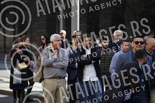 Lawyers protest against the disputed positions of the Supreme Court of Cassation (SCC) regarding the costs of processing bank loans and collecting insurance premiums.Protest advokata zbog spornih stavova Vrhovnog kasacionog suda (VKS) u vezi sa sa 