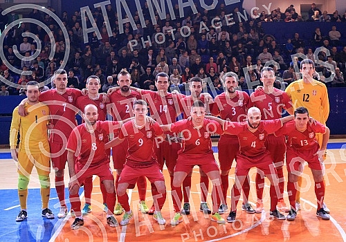 International futsal friendly match between Serbia and France held in Hall Sumice.Medjunarodna futsal prijateljska utakmica izmedju Srbije i Francuske odigrana u SC Sumice. 