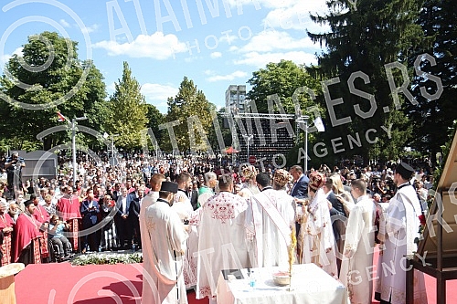 The City of Doboj Celebrates the Baptism - The Transfiguration of the Lord with the Visit of the Serbian Patriarch Porphyry and the Officials of the Republic of Srpska.Grad Doboj obelezio krsnu slavu - Preobrazenje Gospodnje uz posetu patrijarha sr
