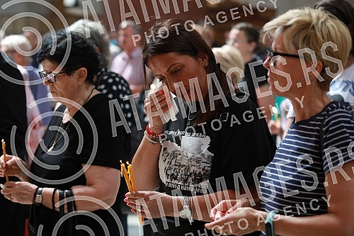 A memorial service was held in the Church of St. Mark, organized by the families of the missing and killed 