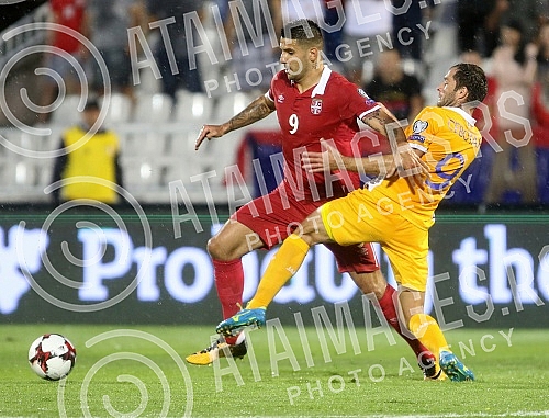 The match between the national teams of Serbia and Moldova within the qualifications for the World Cup in Russia 2018.Utakmica izmedju reprezentacija Srbije i Moldavije u okviru kvalifikacija za Svetsko prvenstvo u Rusiji 2018.