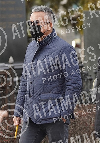 Burial of journalist Ksenija Vucic at the New Cemetery.Sahrana novinarke Ksenije Vucic na Novom groblju.
