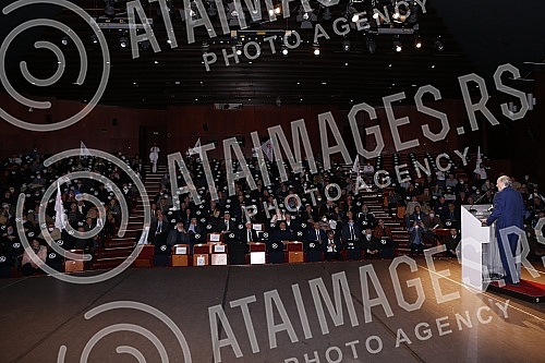 As part of the election campaign, the Party of United Pensioners of Serbia held a rally in Cacak.Partija ujedinjenih penzionera Srbije u sklopu preidzborne kampanje odrzala je miting u Cacaku.