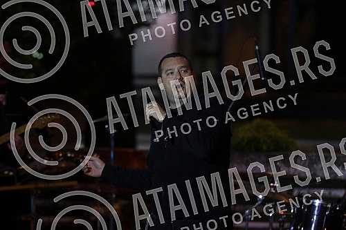 Singer Pedja Medenica held a Singer Pedja Medenica held a