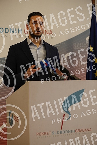 A press conference was held in the premises of the Movement of Free Citizens, by the President of PSG Pavle Grbovic, on allegations of parallel intelligence structures in the company Elektroprivreda Srbije.U prostorijama Pokreta slobodnih gradjana 