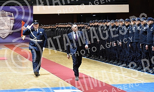 A ceremony was held in the SPENS hall on the occasion of the promotion and employment of four classes of the Center for Basic Police Training.U hali SPENS odrzana je svecanost povodom promocije i prijema u radni odnos polaznika cetiri klase Centra 
