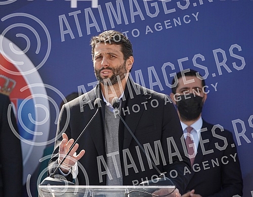 The President of the Republic of Serbia, Aleksandar Vucic, attended the celebration of the beginning of works on the section of the road New Belgrade - Surcin (continuation of the highway E-763 Milos Veliki).Predsednik Republike Srbije Aleksandar V