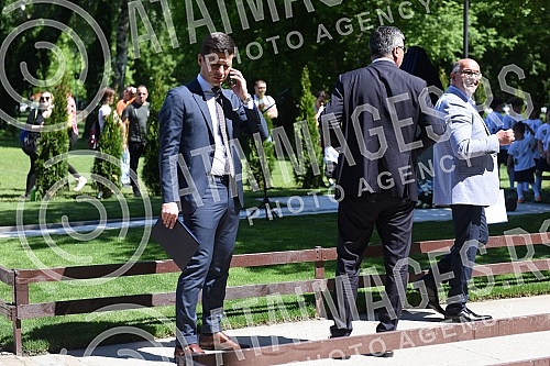 Unveiling of the memorial bust of Hugo Bulija in the SC of the Football Association of Belgrade on Ada Ciganlija.Otkrivanje spomen biste Hugu Buliju u SC Fudbalskog saveza Beograda na Adi Ciganliji.