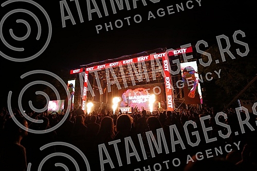Performance of Masked Wolf on the Main Stage of the Exit festival.Nastup Masked Wolfa na Glavnoj bini Exit festivala.
