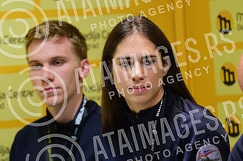 Conference on the occasion of the success of the Serbian national team in taekwondo.Konferencija povodom uspeh srpskih reprezentativaca u tekvondo.