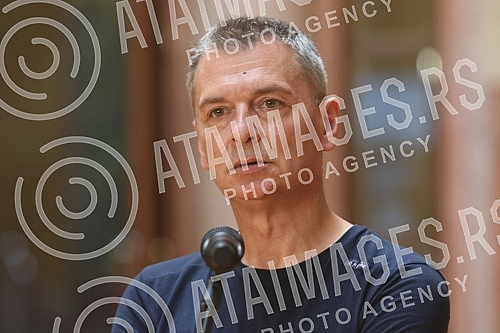 Addressing the future deputies after the consultations of the President of the Assembly of Serbia, Ivica Dacic, with the parliamentary parties.Obracanje buducih poslanika posle konsultacija predsednika Skupstine Srbije Ivice Dacica sa parlamentarni