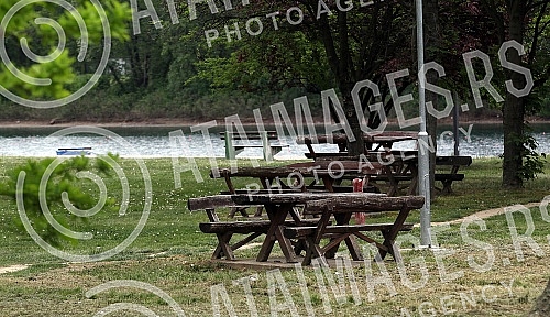 International Labor Day - May 1 in Belgrade. Curfew at the time of COVID 19.Medjunarodni praznik rada - 1. maj u Beogradu. Policijski cas u vreme COVID 19.