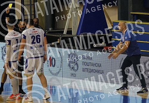 The match of the 8th round of the ARKUS league in the men's competition between the teams of MRK Crvena zvezda Grundfos and RK Metaloplastika was played in the USC Vozdovac hall. Utakmica 8. kola ARKUS lige u muskoj konkurenciji izmedju ekipa MRK C