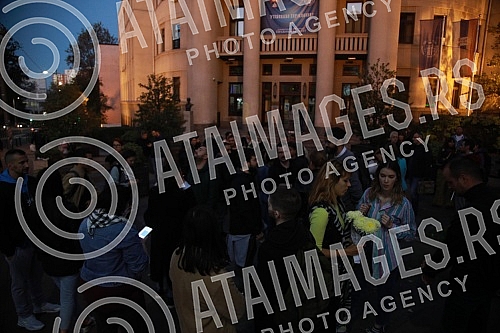 On the plateau in front of the Faculty of Law, the commemoration on the occasion of the 25th anniversary of the crime, when the boy Dusan Jovanovic was killed by neo-Nazis in 1997, was organized by the association A 11 - Initiative for Economic and S