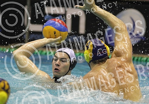 Utakmica osmog (8.) kola Regionalne Triglav Lige u vaterpolu odigrana na bazenu SRC Banjica izmedju VK Partizan Raiffeisen (Beograd/Srbija) i PVK Jadran Carine (Herceg Novi/Montenegro). Utakmica osmog (8.) kola Regionalne Triglav Lige u vaterpolu odigrana na bazenu SRC Banjica izmedju VK Partizan Raiffeisen (Beograd/Srbija) i PVK Jadran Carine (Herceg Novi/Montenegro).