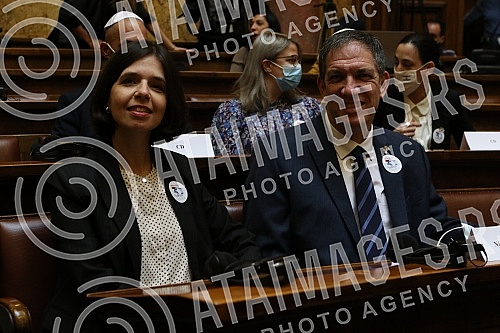 The President of the National Assembly, Ivica Dacic, addressed the celebration of the Jewish holiday of Hanukkah, organized by the Parliamentary Group of Friendship with Israel, whose president is Vladimir Marinkovic, and in cooperation with the Amba