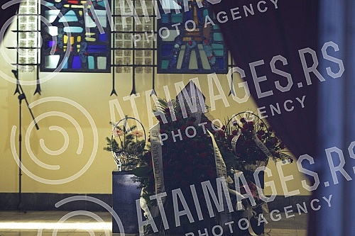 Funeral - cremation of actor Desimir Stanojevic held at the New Cemetery.Sahrana - kremacija glumca Desimira Stanojevica odrzana na Novom groblju.