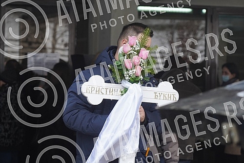 Funeral of Kristina Kika Djukic at the Lesce cemetery.Sahrana Kristine Kike Djukic na groblju Lesce.
