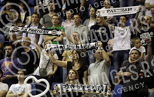 Utakmica 4-og kola Kosarkaske Super Lige Srbije izmedju KK Partizan Beograd i KK Metalac Gornji Milanovac odigrana u Hali Pionir.