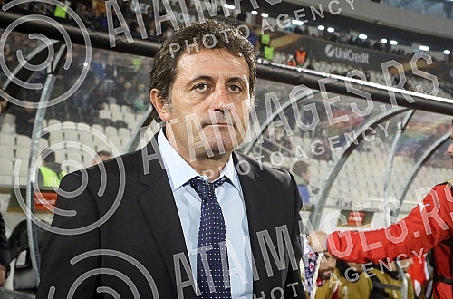 UEFA Europa League group stage match between FK Partizan (Serbia) and KF Skenderbeu (Albania) played at Partizan stadium. Utakmica grape faze UEFA Evropa Lige izmedju FK Partizan i FK Skenderbeg odigrana na station Partizana.