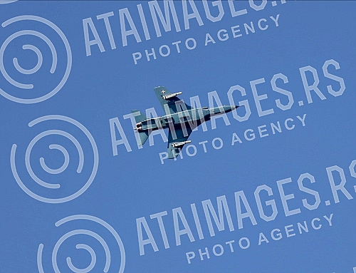 The plane of the Serbian Army patrolled the airspace above the administrative crossing Jarinje.Avion Vojske Srbije patrolirala vazdusnim prostorom iznad administrativnog prelaza Jarinje.
