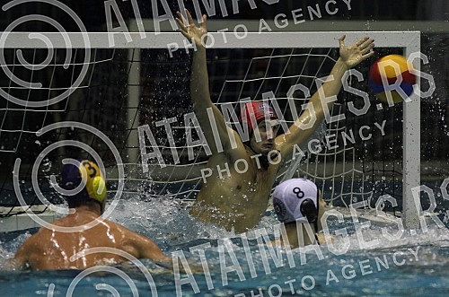 Utakmica osmog (8.) kola Regionalne Triglav Lige u vaterpolu odigrana na bazenu SRC Banjica izmedju VK Partizan Raiffeisen (Beograd/Srbija) i PVK Jadran Carine (Herceg Novi/Montenegro). Utakmica osmog (8.) kola Regionalne Triglav Lige u vaterpolu odigrana na bazenu SRC Banjica izmedju VK Partizan Raiffeisen (Beograd/Srbija) i PVK Jadran Carine (Herceg Novi/Montenegro).