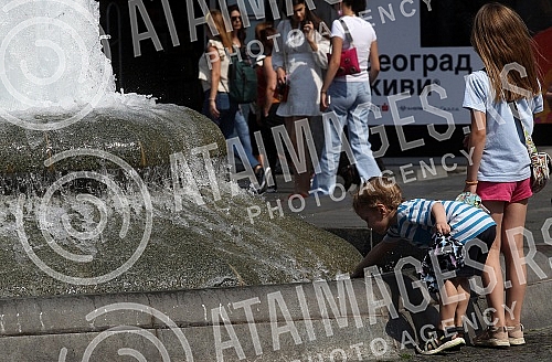 Tropical day in Belgrade.Tropski dan u Beogradu.
