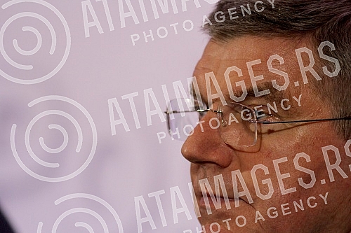 Poseta Tomasa Baha (Thomas Bach) predsednika Medjunarodnog Olimpijskog komiteta (International Olympic Committe) Beogradu. Konferencija odrzana u Crowne Plaza.
