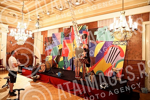 The first official press conference on the occasion of the continuation of the shooting of Slobodan Sijan's film 