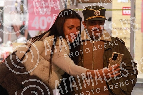 Atmosphere in the center of Belgrade on New Year's Eve.Atmosfera u centru Beograda uoci Nove godine.
