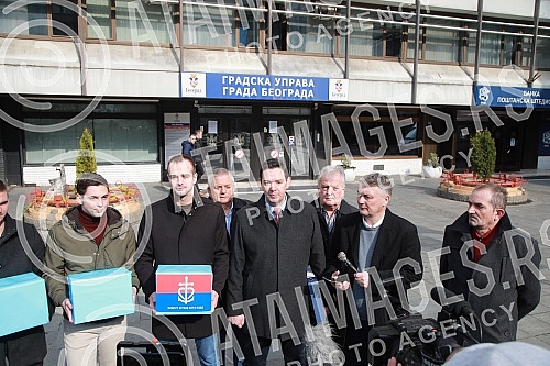 The Love, Faith, Hope movement handed over the list for the elections in the city of Belgrade 