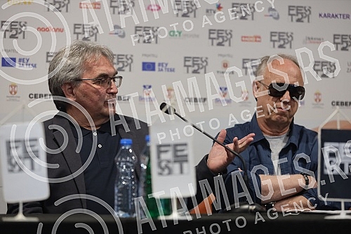 Press conference at the 49th Fest, where Slobodan Ivetic, director