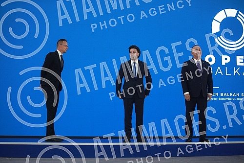 The Open Balkan Leaders' Summit was opened in the Palace of Serbia.U Palati Srbija otvoren je Samita lidera Otvorenog Balkana.
