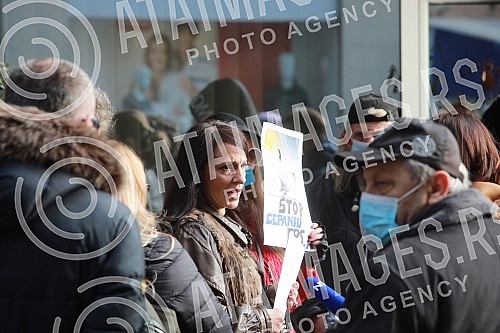A press conference was held in front of the headquarters of the Electric Power Industry of Serbia by the vice president of the Party of Freedom and Justice, Marinika Tepic, on the announced reforms of that company.Ispred sedista Elektroprivrede Srb