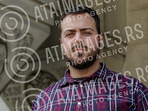 Marko Zarkov, a student of the Serbian Orthodox Church Academy of Arts and Conservation, who claims that he was abducted by the vicar bishop - Bishop Stefan Saric, held a press conference in front of the Patriarchate of the Serbian Orthodox Church.