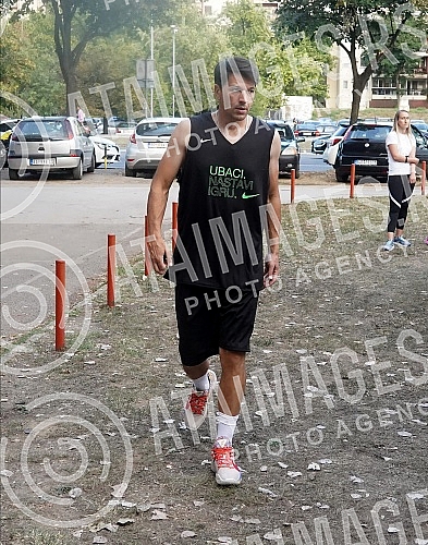 Grand opening of the terrain made of 20,000 recycled sneakers in Block 70.Svecano otvaranje terena napravljenog od 20.000 recikliranih patika u Bloku 70.