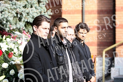 Funeral of Milena Dravic held on New cemetery.Sahrana Milene Dravic na Novom groblju.