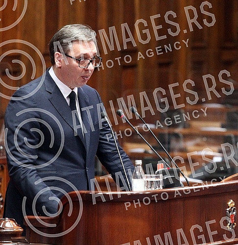 The fifth special session of the National Assembly of the Republic of Serbia, on whose agenda was the Report on the work of the Office for Kosovo and Metohija (in the period from May 2019 to June 2021) submitted by the Government and the Report on th