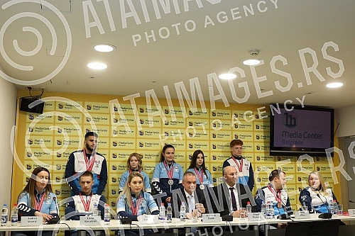 Press conference of the Shooting Association of Serbia on the occasion of the great results of the Serbian national team at the European Championship in Air Weapons held in Hamar, Finland.Konferencija za novinare Streljackog saveza Srbije povodom s