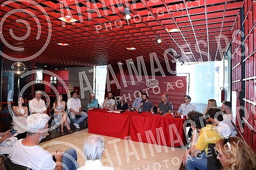 A press conference was held at the National Theater on the occasion of the announcement of the premiere of Leo Tolstoy's play 